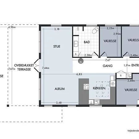 Feriehus Stylish At Folle With Sea Glimpse And Spacious Terraces Rønde
